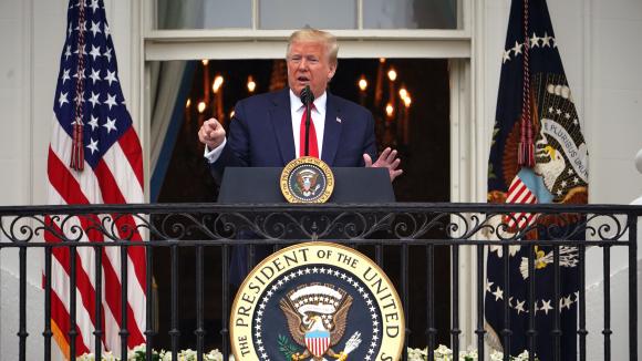 Le président américain Donald Trump, le 22 mai 2020 à Washington. (MANDEL NGAN AFP)